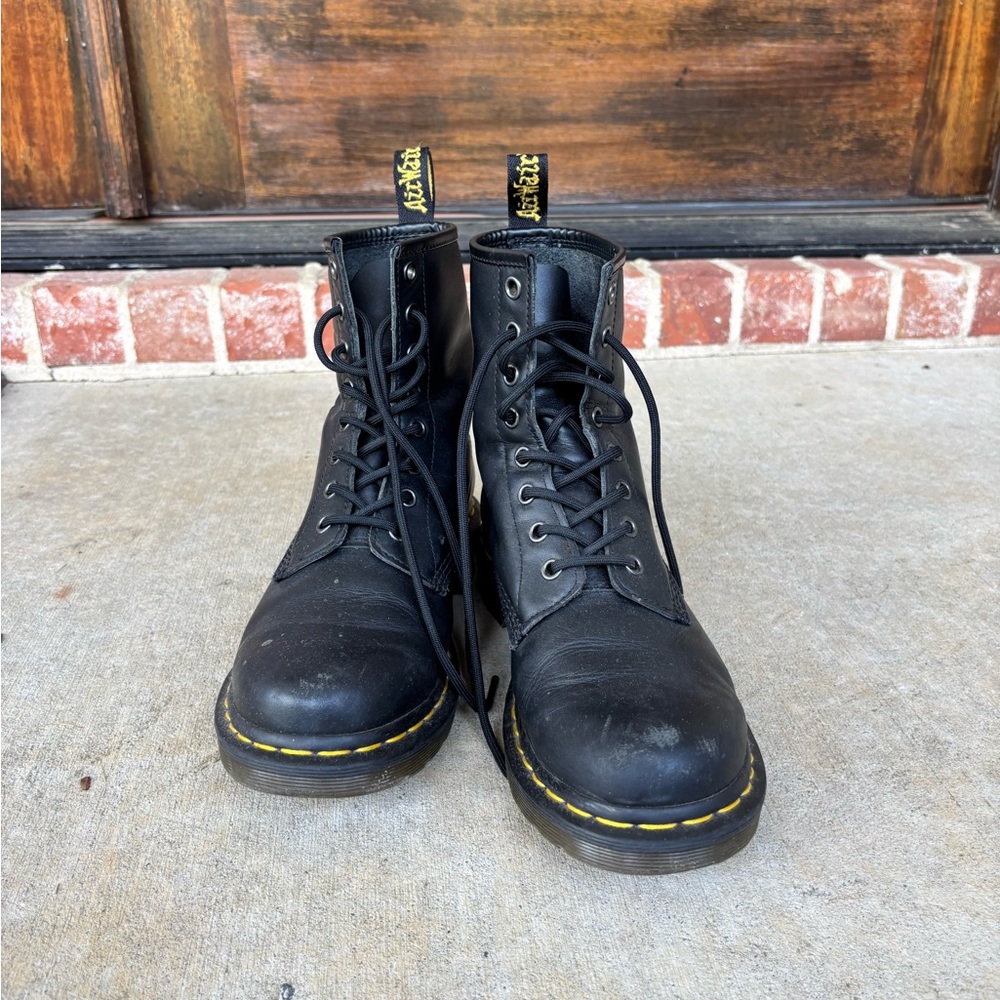 Dr. Martens Black Leather Boots